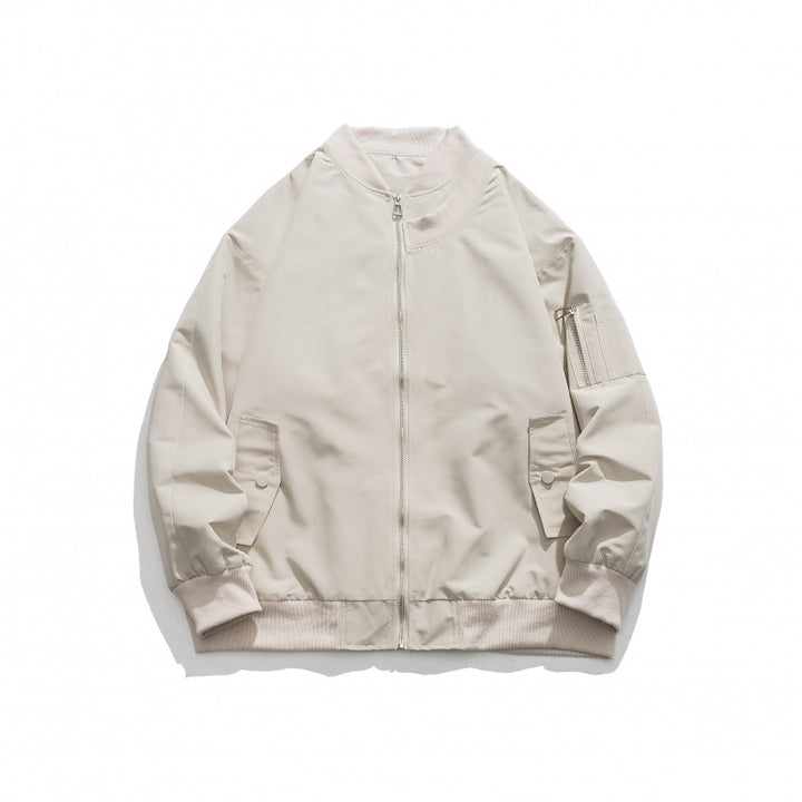 Casual bomber jacket for men with zipper and side pockets Lune London