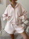 Women's sporty zip hoodie and shorts set