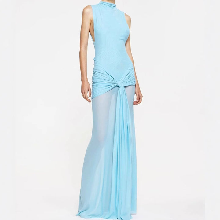 Elegant maxi dresses for women with creative draping details and a fitted cut Lune London