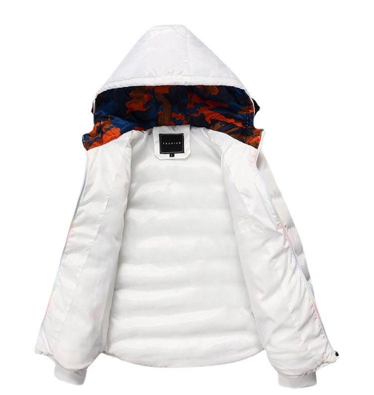 Warm quilted jacket for men with colorful lining Lune London