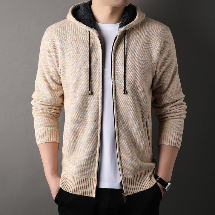 Men's Fashionable Cardigan with Hood and Soft Padded Lining Lune London