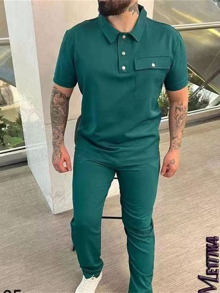 Stylish polo and pants set for men Lune London