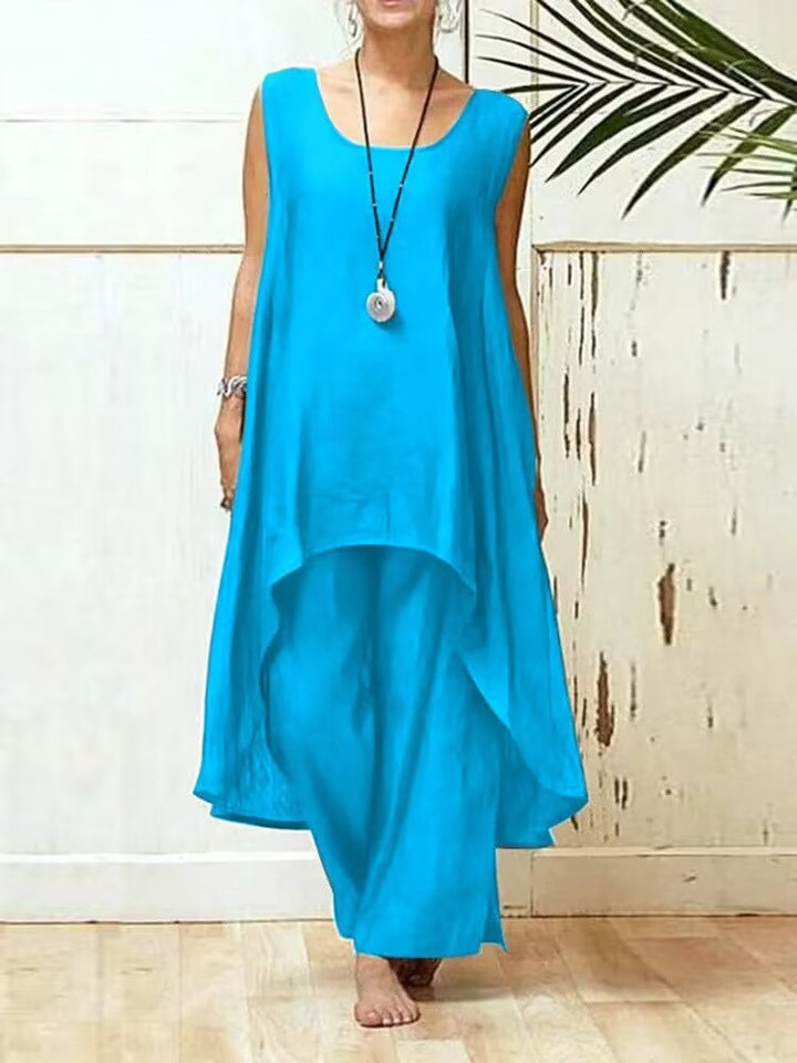 Lune London fluid maxi tunic jumpsuit for women