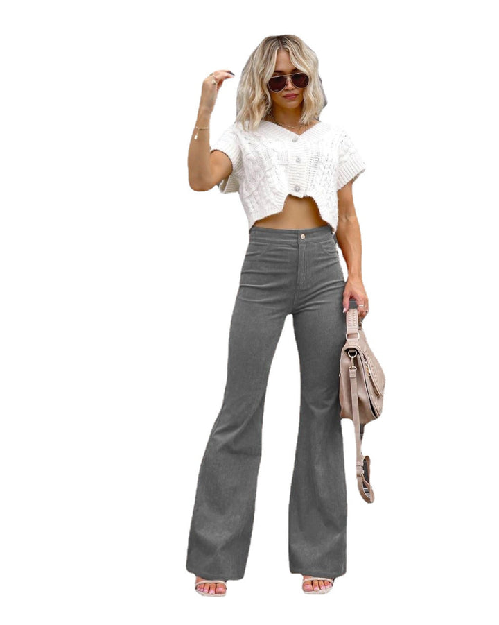 Women's Fashion High-Waisted Flared Jeans Lune London