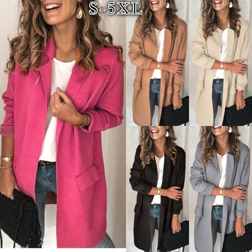 Elegant long women's coat with pockets Lune London