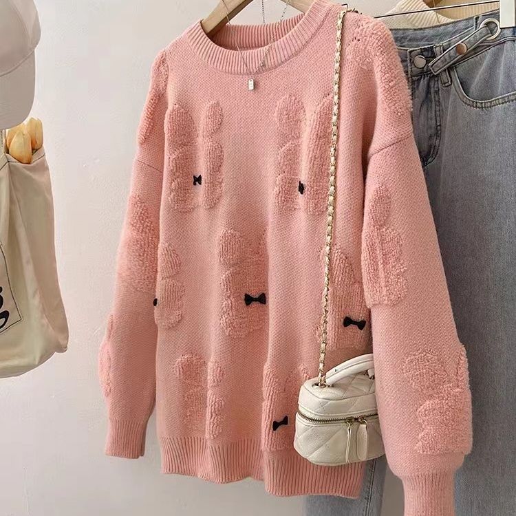Pull confortable pour femmes avec des appliqués animaux ludiques Chic & Stil