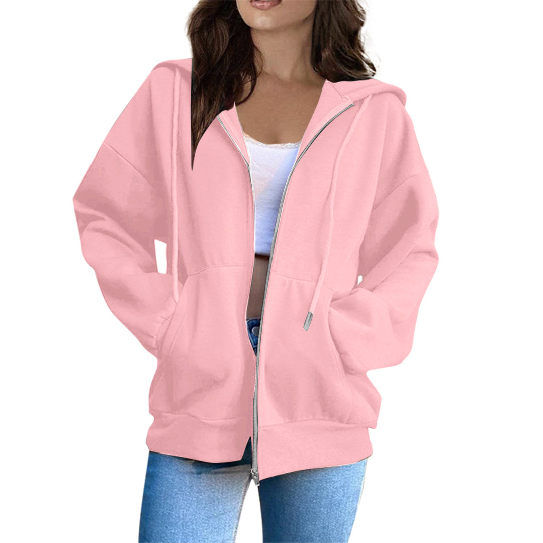 Women's hoodie jacket with cozy oversized cut Chic & Stil