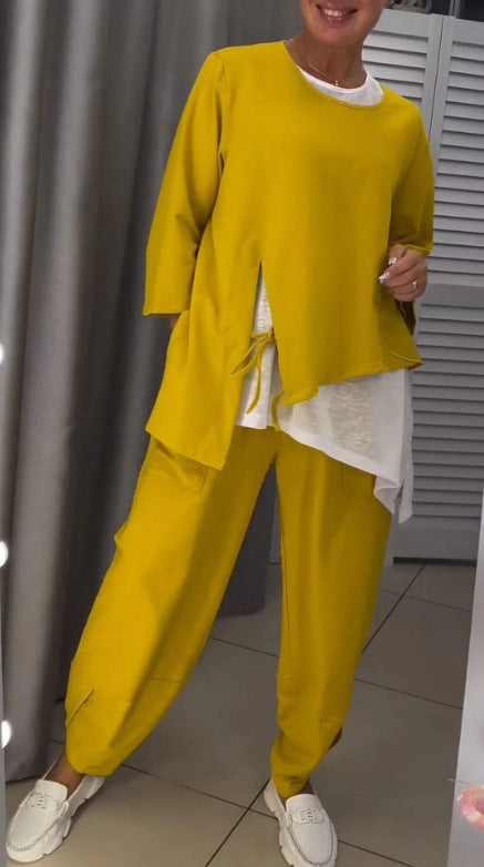 Ladies casual lounge set with stylish accents Lune London