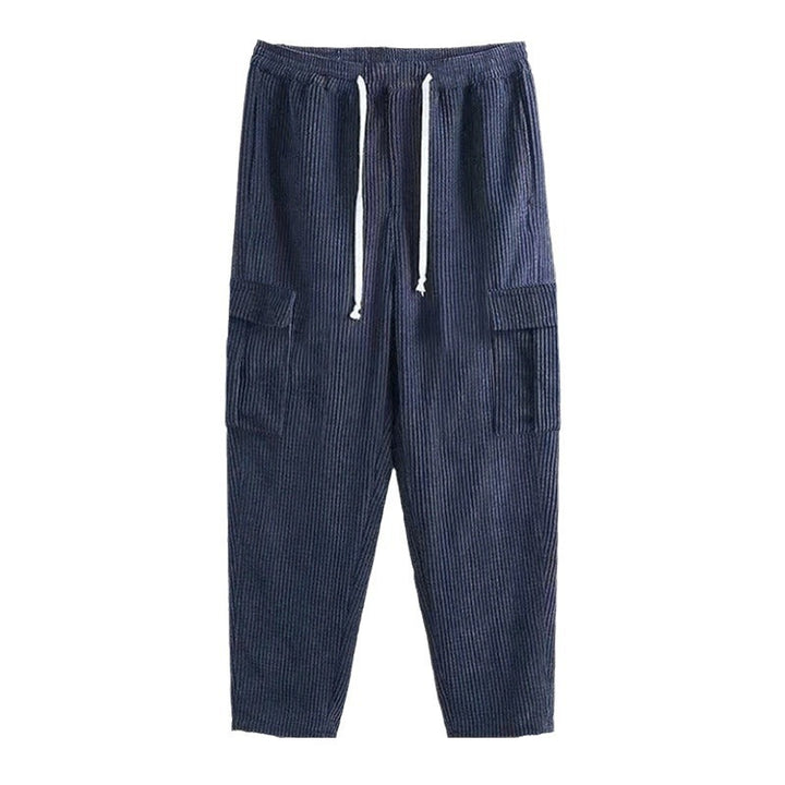 Men's comfortable cargo pants with adjustable waistband and side pockets Lune London