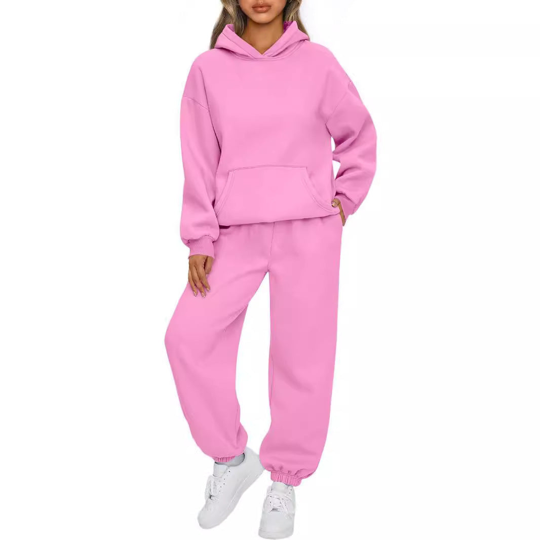 Women's Hoodie and Chic Sports Tracksuit