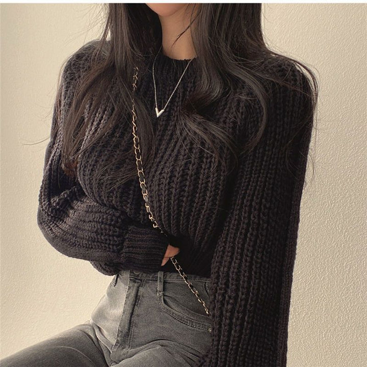 Pull en tricot pour femmes avec un matériau doux et un motif côtelé à la mode Chic & Stil