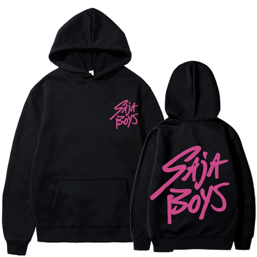Women's hoodie with distinctive lettering and kangaroo pocket Chic & Stil