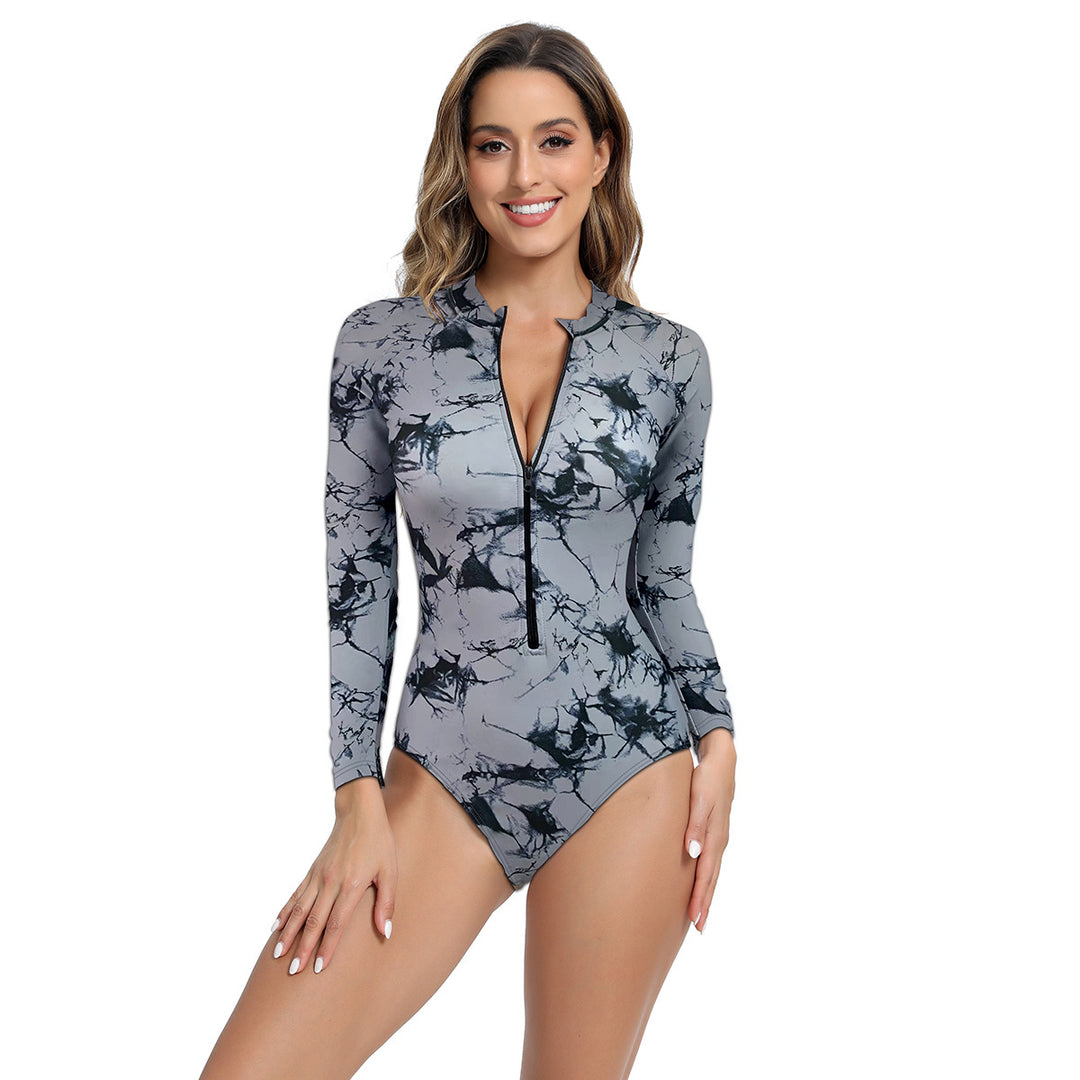 Women's protective swimsuit with zipper and long sleeves Lune London