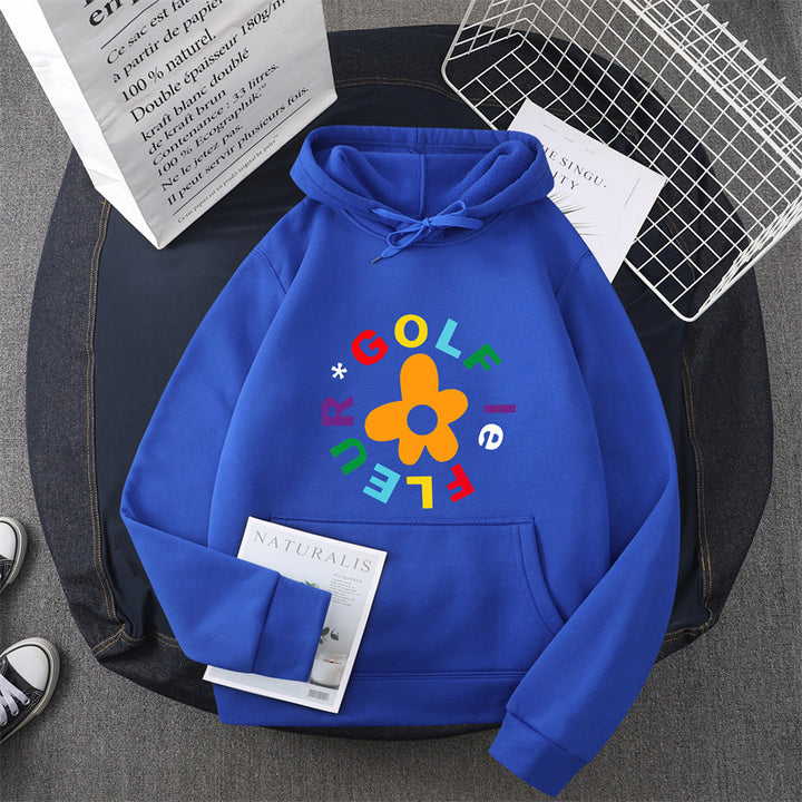 Women's hoodie with creative floral graphic design and comfortable fit Lune London
