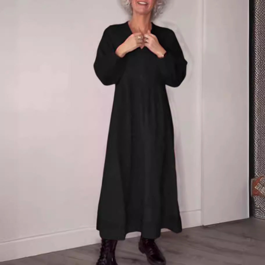 Elegant maxi dresses for women with a loose fit and long sleeves Lune London