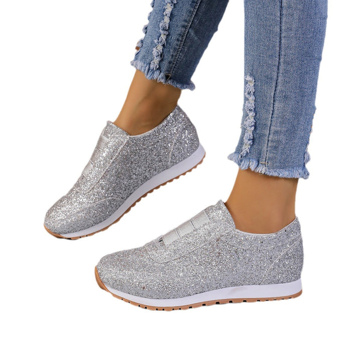 Women Sparkling Slip-On Sneakers with comfortable sole and breathable structure Lune London