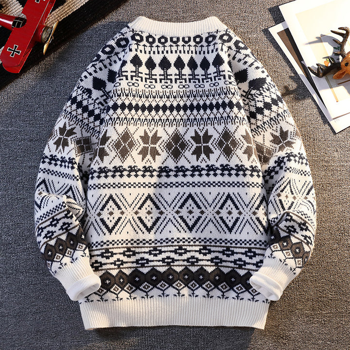 Shaving sweater for men with winter design and high collar Lune London
