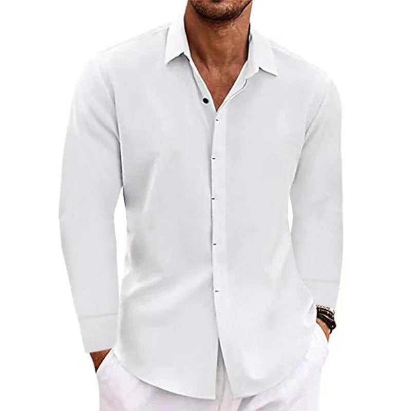 Men's Leisure Shirt Made Of Breathable Cotton with Long Sleeves and Modern Cut Lune London