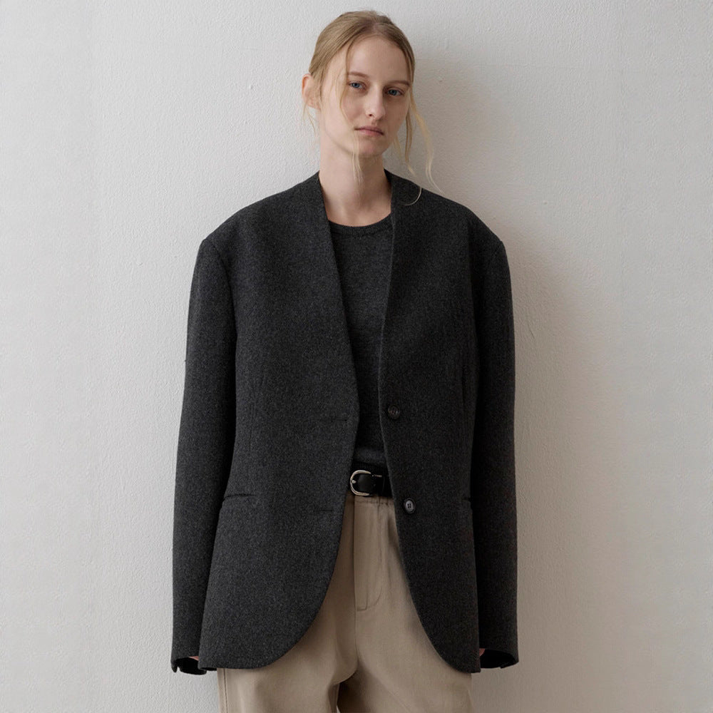 Blazer en tricot élégant pour femme avec coupe asymétrique Chic & Stil