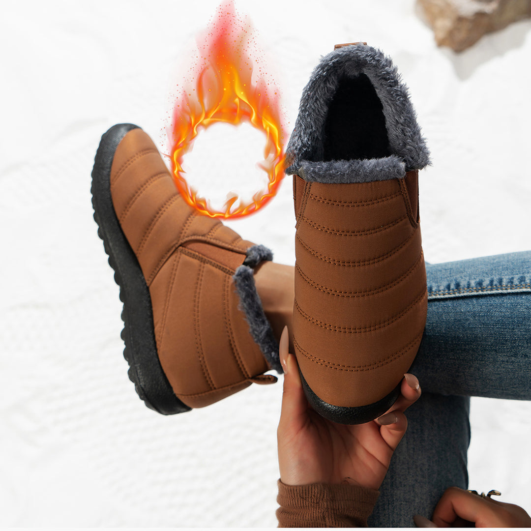 Comfortable winter boots for women with cozy lining and non-slip sole Lune London