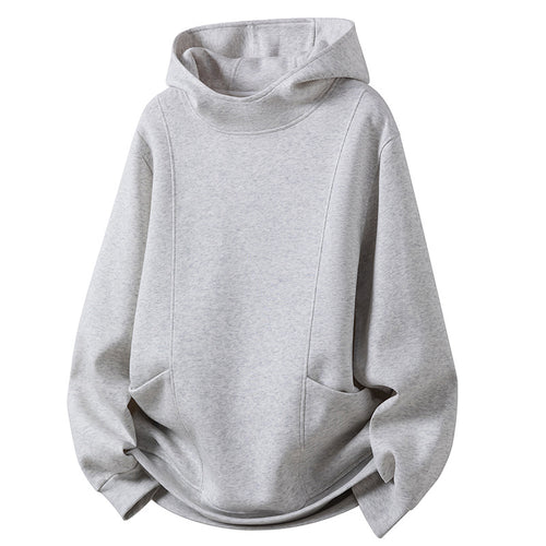 Oversized casual women’s hoodie with a high collar and practical side pockets Lune London