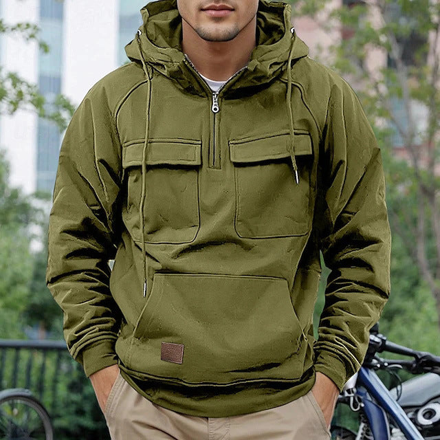 Trendy hooded jacket for men with practical pockets Lune London