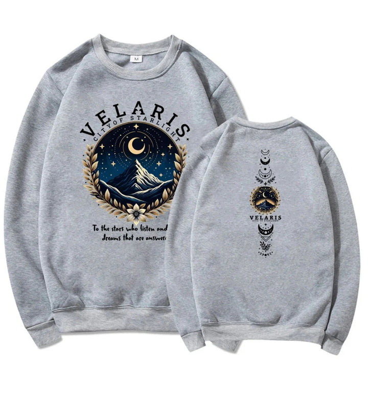 Women's sweatshirt with artistic night sky motif Chic & Stil