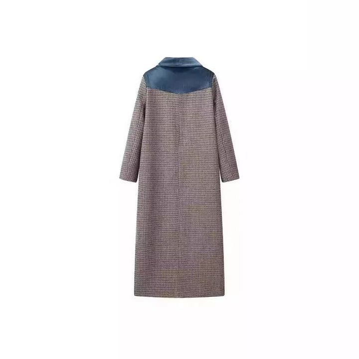Ladies long trendy blazer with velvet lapels Lune London