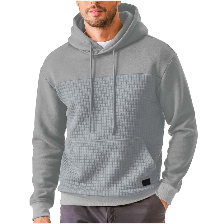 Men's hoodie with textured upper material Lune London
