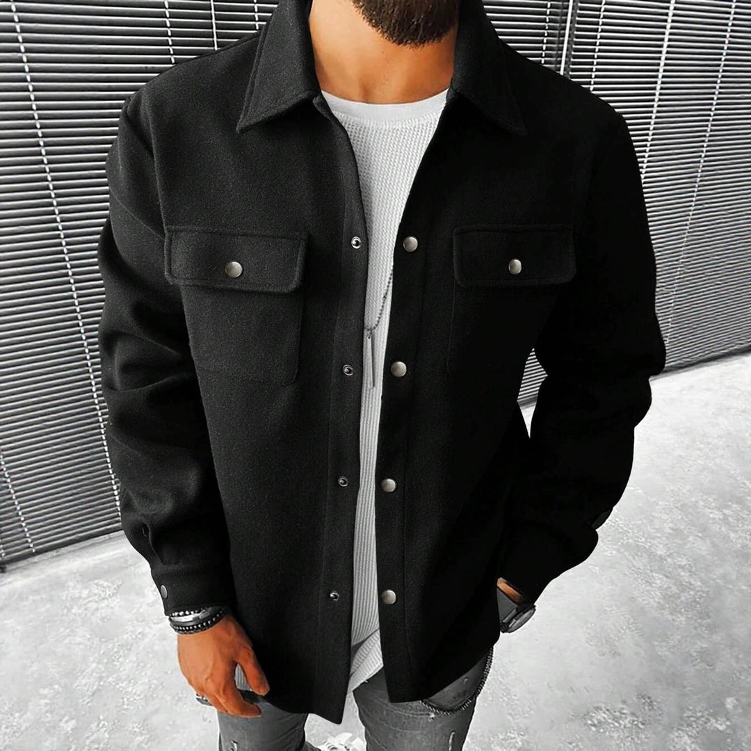 Fashionable overshirt jacket for men with practical pockets and modern button design Lune London