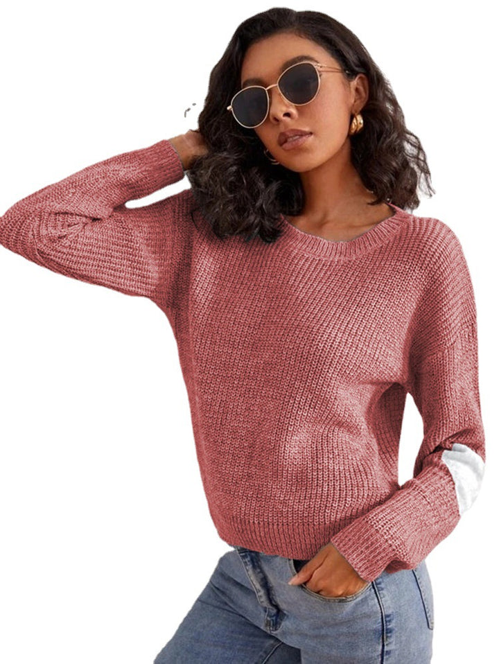 Chunky knit sweater for women with trendy sleeve detail Lune London