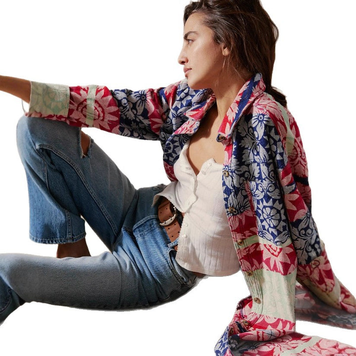 Lune London Women's Cotton Patterned Shirt