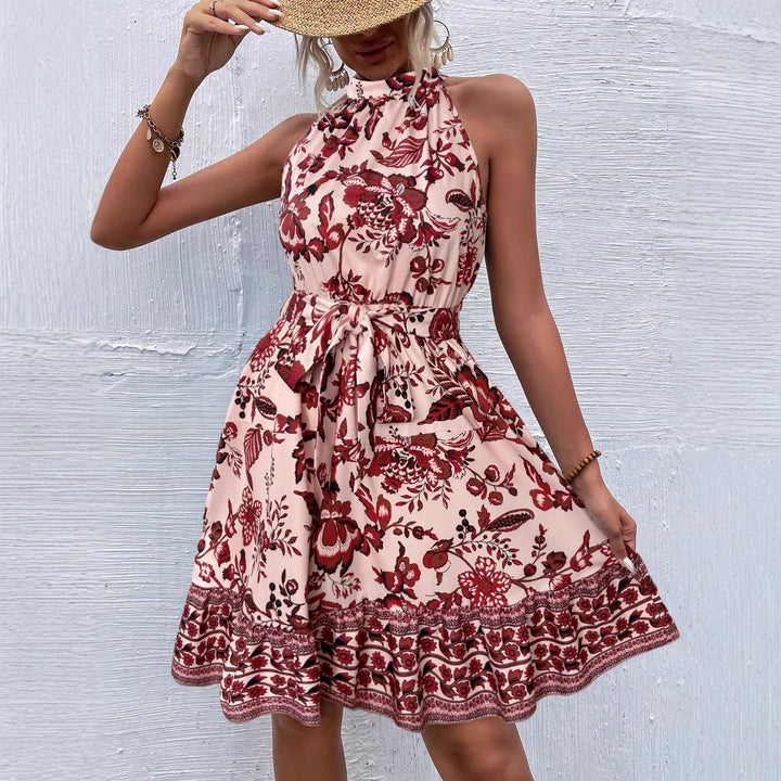 Ladies Flowers Lace Maxi Dress Lune London