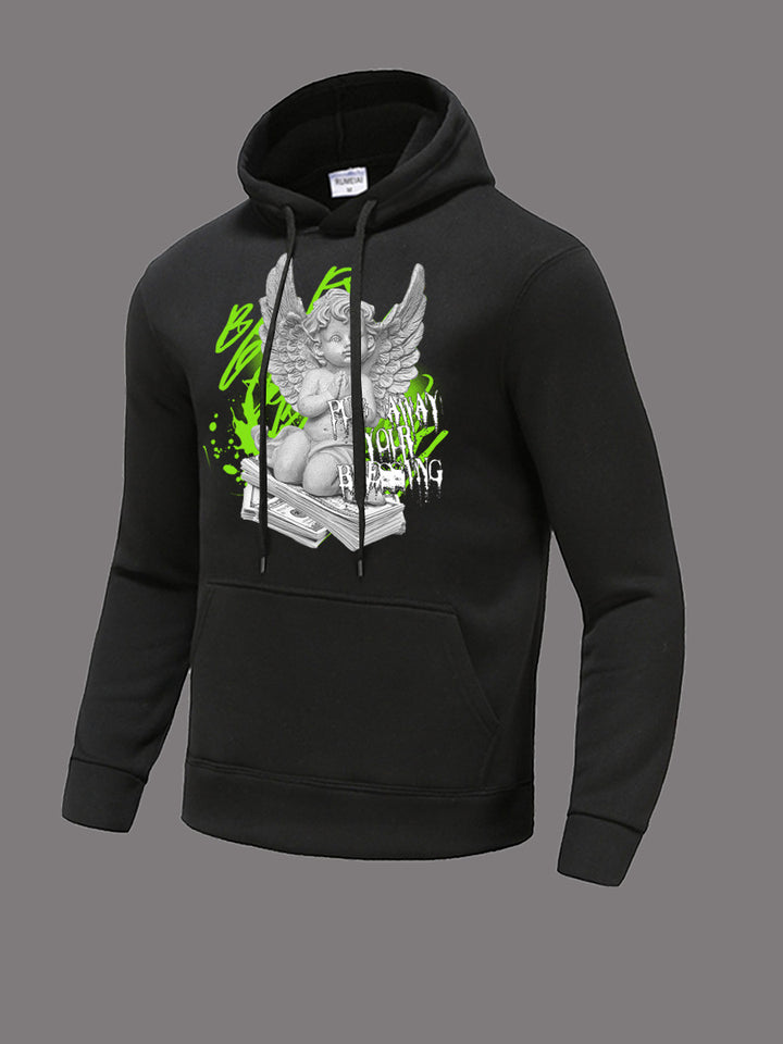 Hoodie women with artistic angel design Lune London