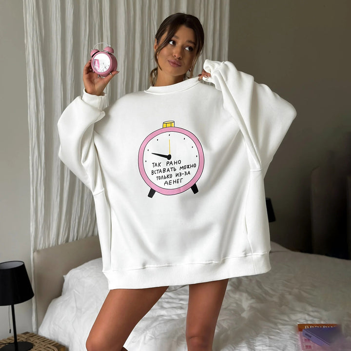Oversized sweatshirt for women with creative graphics Lune London