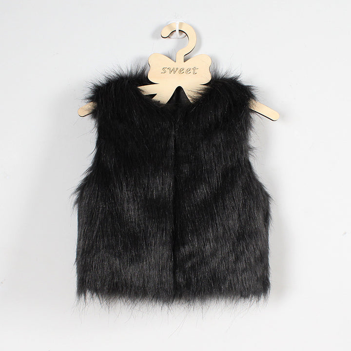 Ladies reversible luxurious faux fur vest Lune London