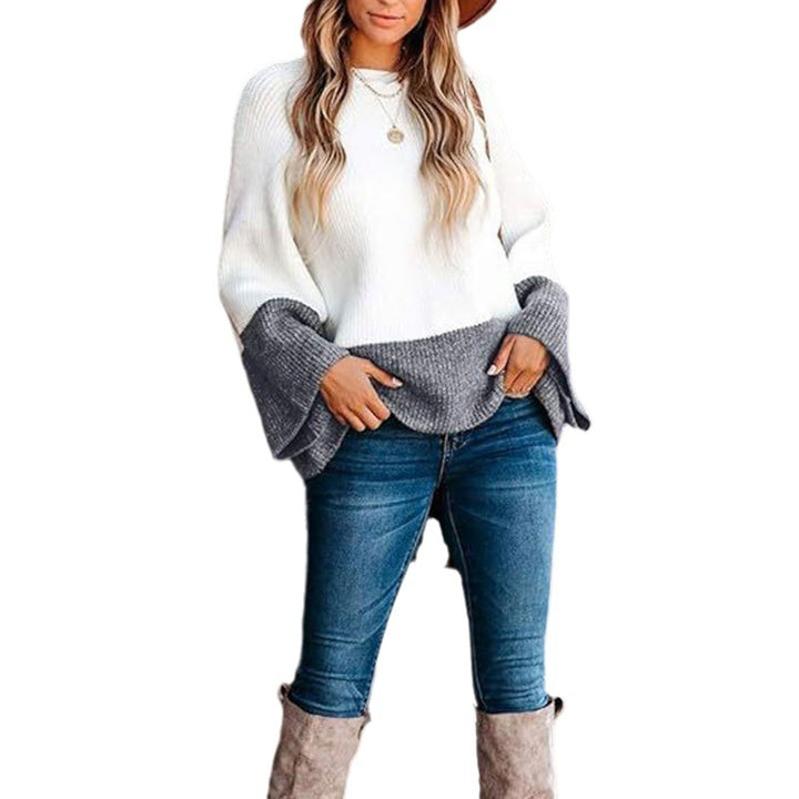 Pull décontracté pour femmes avec un design moderne en blocs de couleurs Chic & Stil