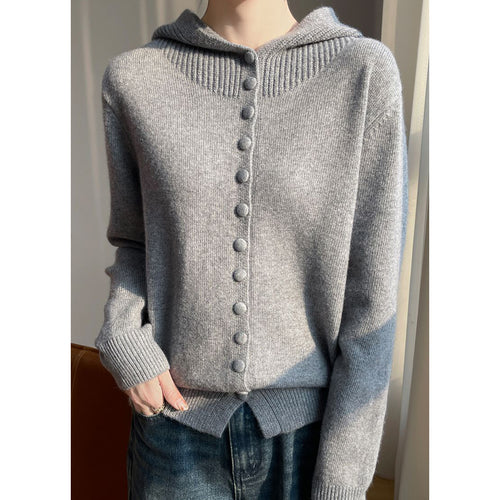 Gilet femme avec capuche et détails de boutons décoratifs Chic & Stil