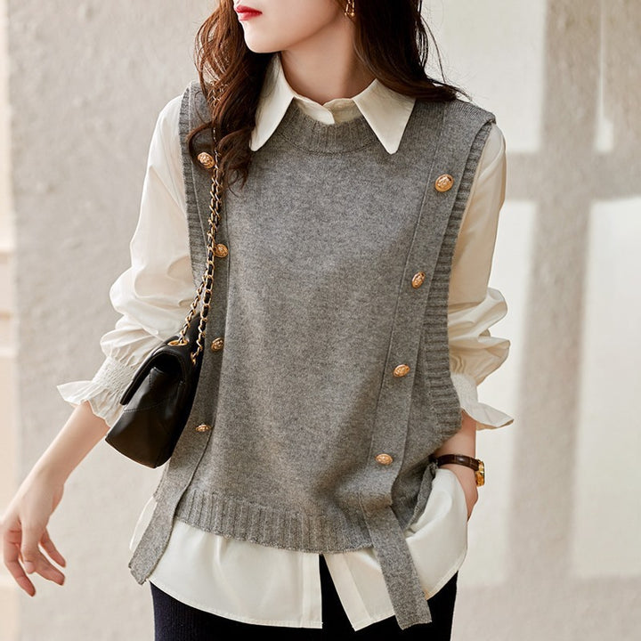 Knit cardigan for women with decorative buttons and a trendy design Lune London