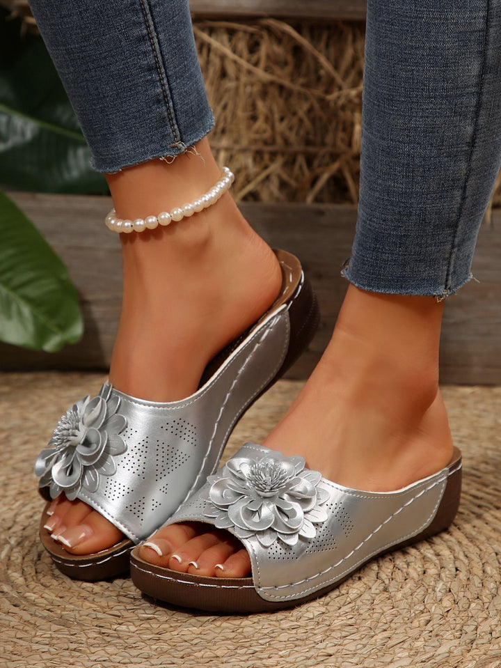 Lune London Decorative Flower Strap Sandals for Women
