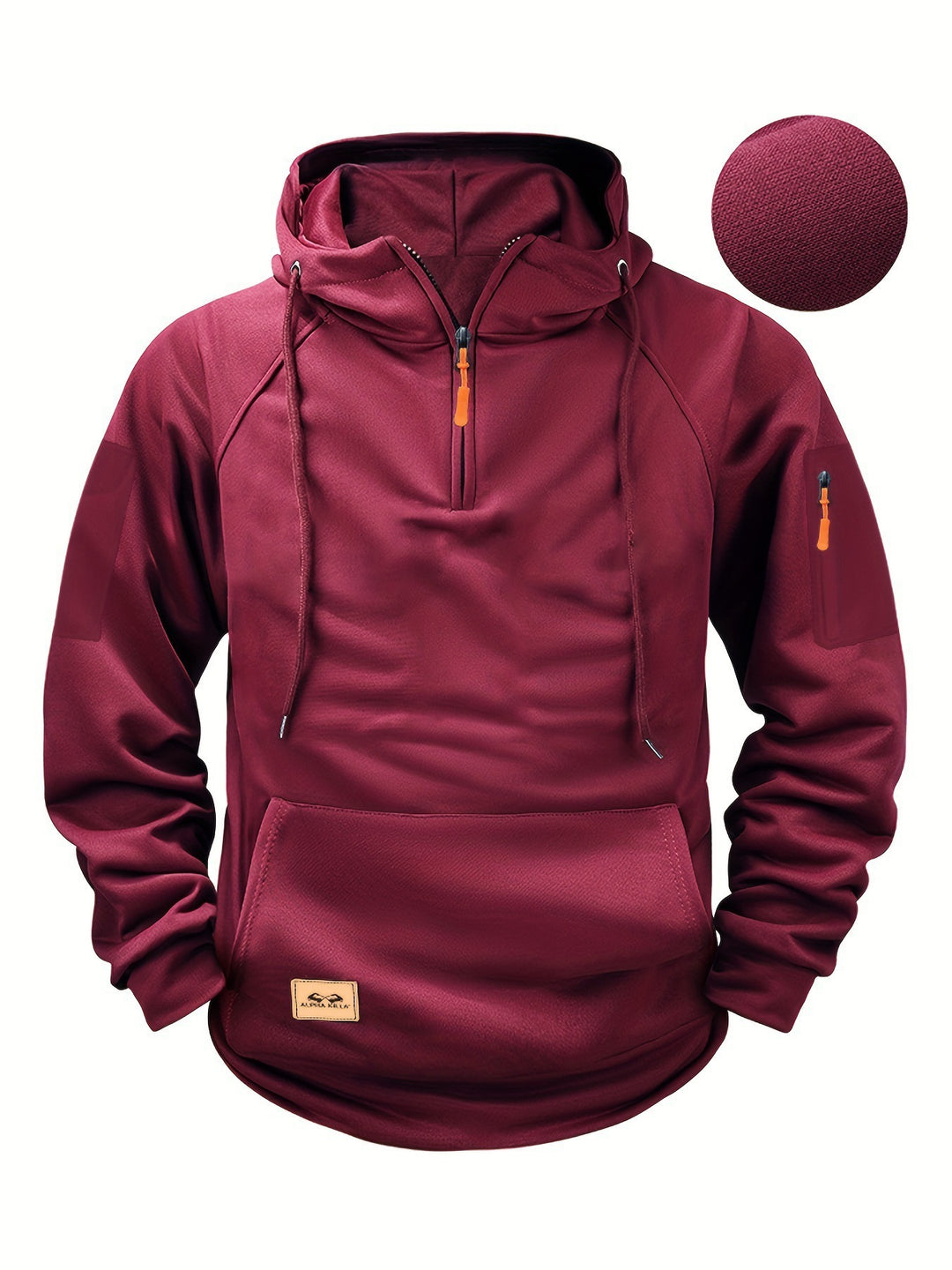 Men's sporty chic hoodie sweatshirt