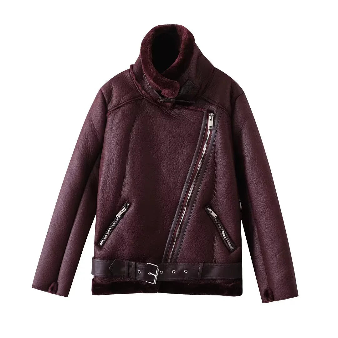 Lune London | Belted soft fleece jacket