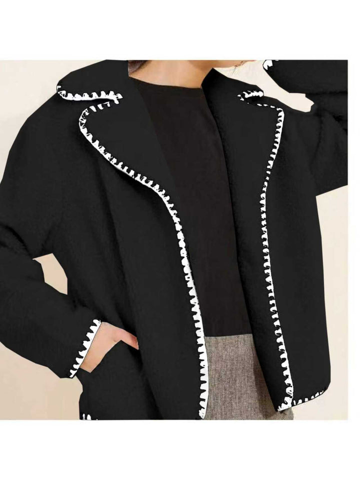 Women's transition jacket with contrasting stitching details Lune London