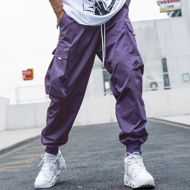 Men's wide-leg cargo pants with practical pockets Lune London