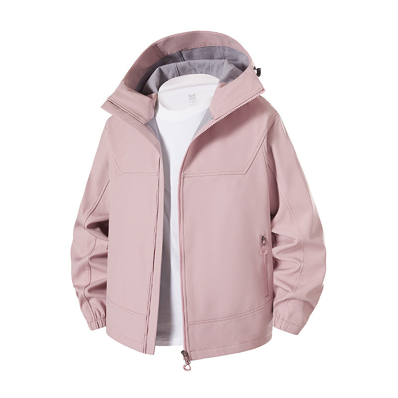 Ladies High-Collar Transitional Jacket with Functional Zipper Pockets Lune London