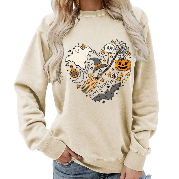 Sweatshirt d'Halloween pour femmes avec design créatif Chic & Stil