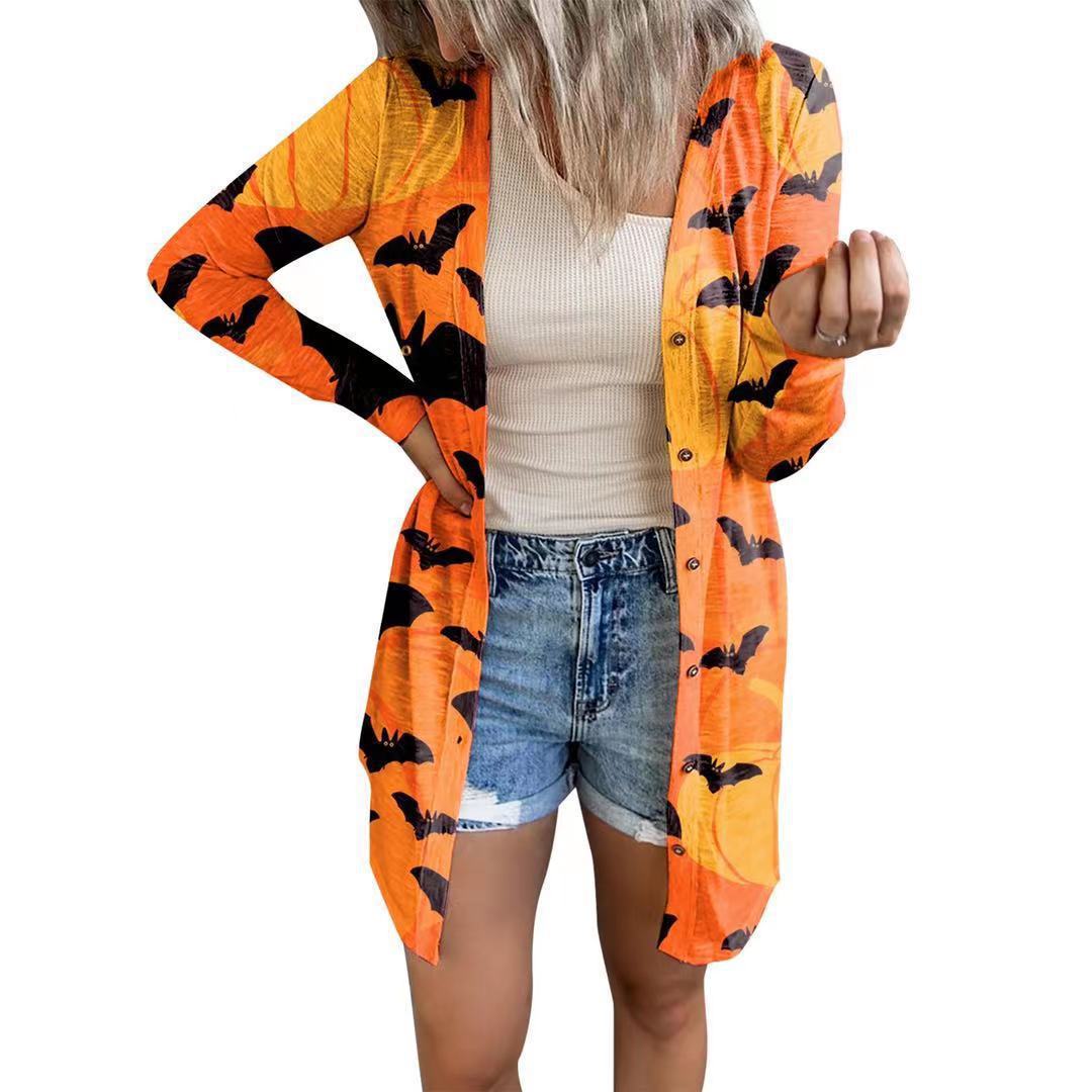 Long sleeve blouse for women with animal print and button closure Lune London