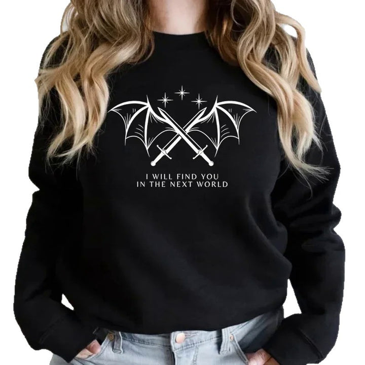 Sweatshirt pour femmes avec design graphique artistique et lettrage inspirant Chic & Stil