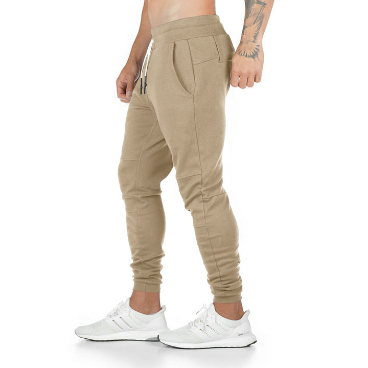 Sporty jogging pants for men with side zip pockets Lune London