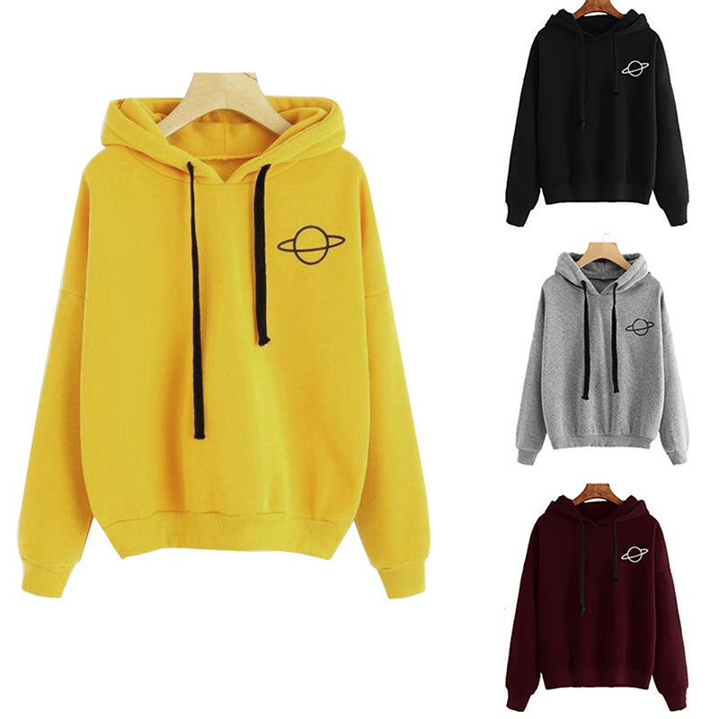 Women's hoodie with a creative planet design and a comfortable fit Lune London